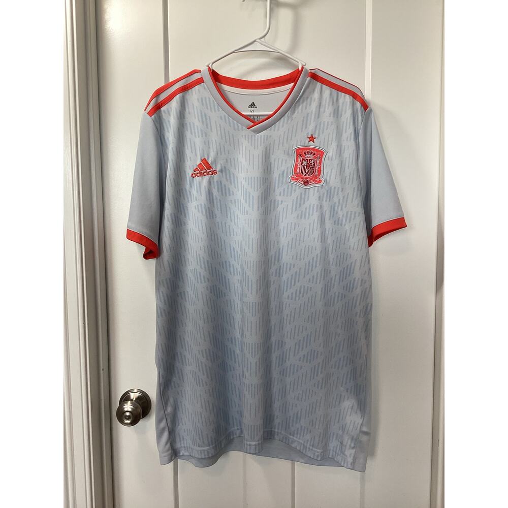 Adidas Men's Blue‎ Spain 2018 World Cup Jersey XL Climalite Soccer Shirt - Picture 2 of 10